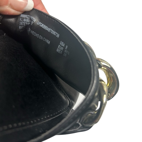 Madden NYC Wedge Silver Toned Chain Espadrille Slide Sandals Sz 9 - Picture 10 of 11